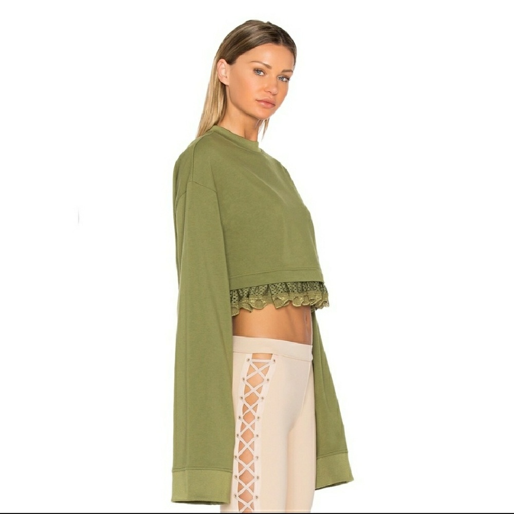 FENTY Olive Branch Cropped Sweater - Picture 2 of 6